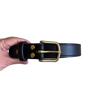 Men’s Black Leather Belt